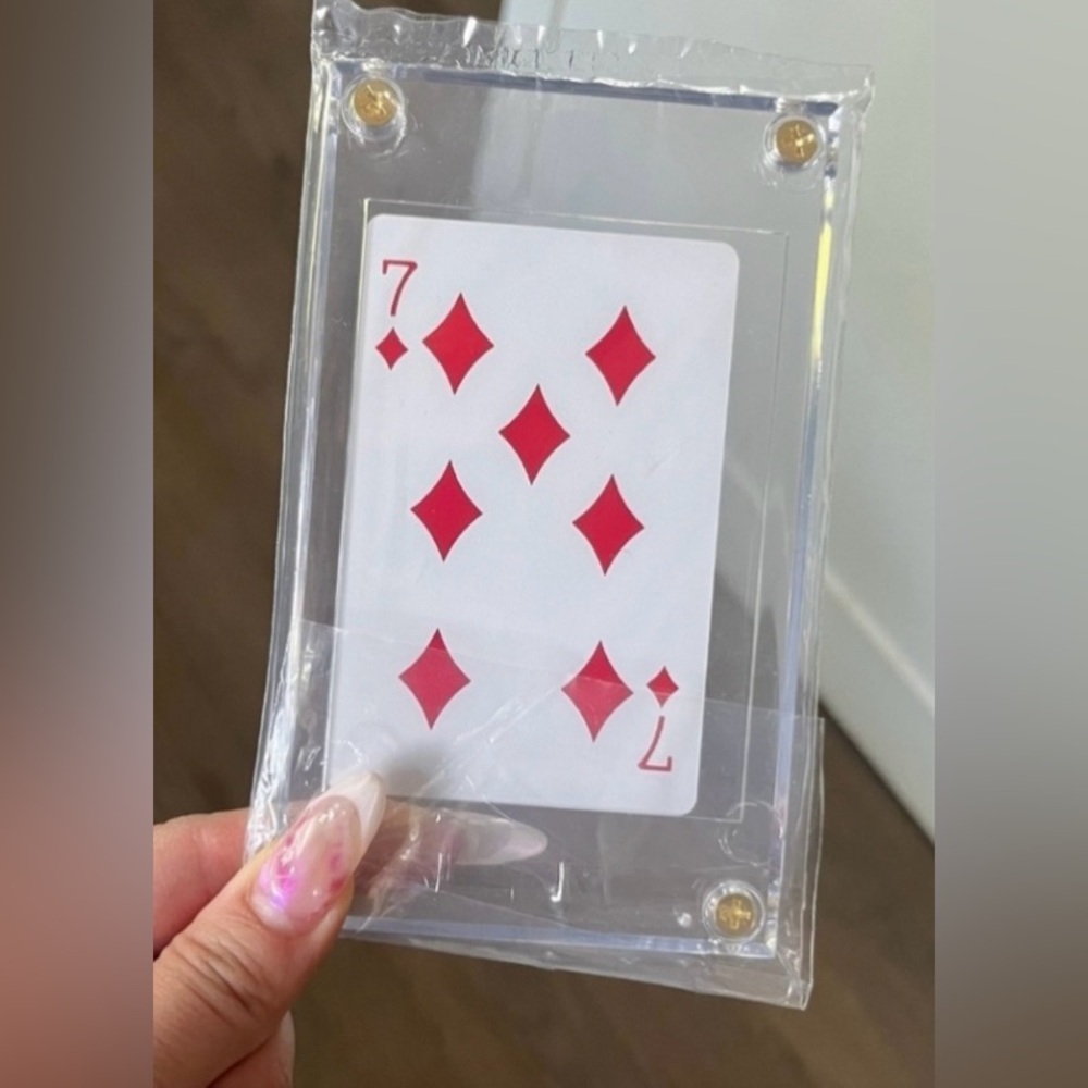 Givenchy 7 of diamonds playing card - Picture 1 of 3